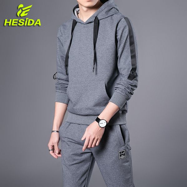 

запуск набор спортивный костюм мужчины спортивный костюм весна осень хип-хоп пуловер спортивная одежда с капюшоном толстовка с капюшоном брю, Black;blue