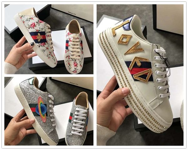 

Новый Роскошный Классический Полосой Повседневная Обувь Модный Бренд Низкий Топ Белый Черный Красный Кожаные Кроссовки Для Женщин С Оригинальной Коробке