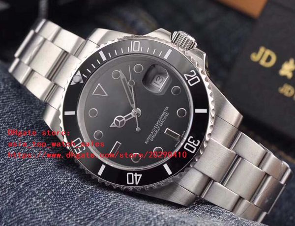 

latest version 5 colors luxury 116610 40mm asia 2815 movement ceramic bezel sapphire mirror men's watch, Slivery;brown