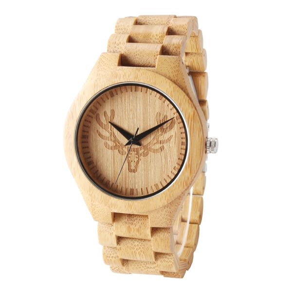 

tjw 2018 fashion trend all wood men's watch casual fashion watch, Slivery;brown
