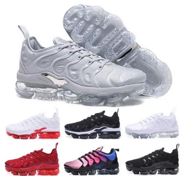 

2018 новые цвета TN плюс оливковые мужские женские спортивные кроссовки женщины кроссовки металлический белый серебристый красочные тройной черный размер обуви 40-45