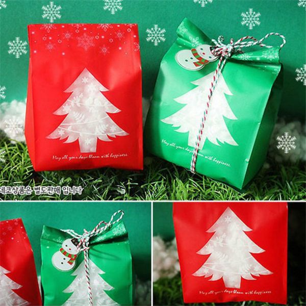 Wsomigo Christmas Tree Candy Bag Packing Christmas Gift Bags