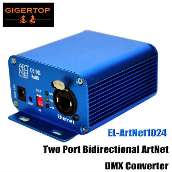 

tiptp-d15 el-artnet1024 two port bidirectional artnet/dmx converter box high-speed arm processor standard artnet protocol