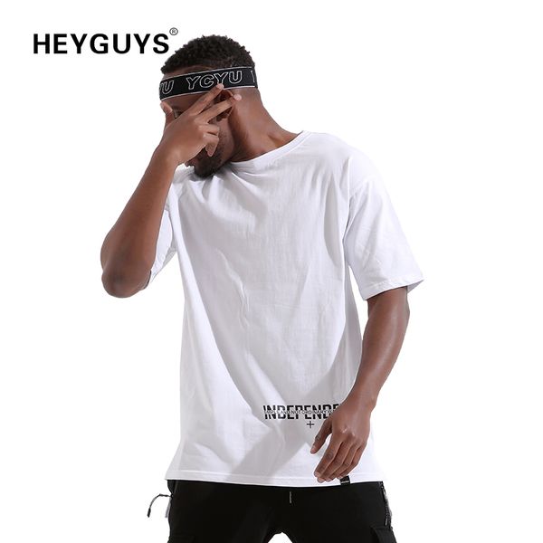 

heyguys 2018 over size cross t-shirts fashion hip hop short sleeve brand t shirts men vintage designer cotton high quality, White;black