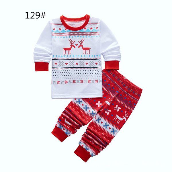 

baby pajamas christmas striped children nightwear long-sleeved infant sleepers cotton toddler pyjamas clothing set pijamas p020, Blue;red