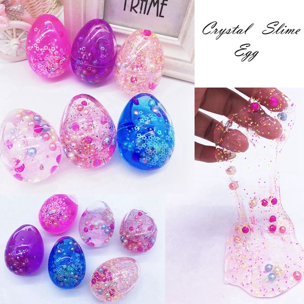 

Crystal Slime Egg Clear Putty Colorful Mucus Eggs Scented Stress Relief Toy Sludge Toys Fun Pack Of 24 AAA121