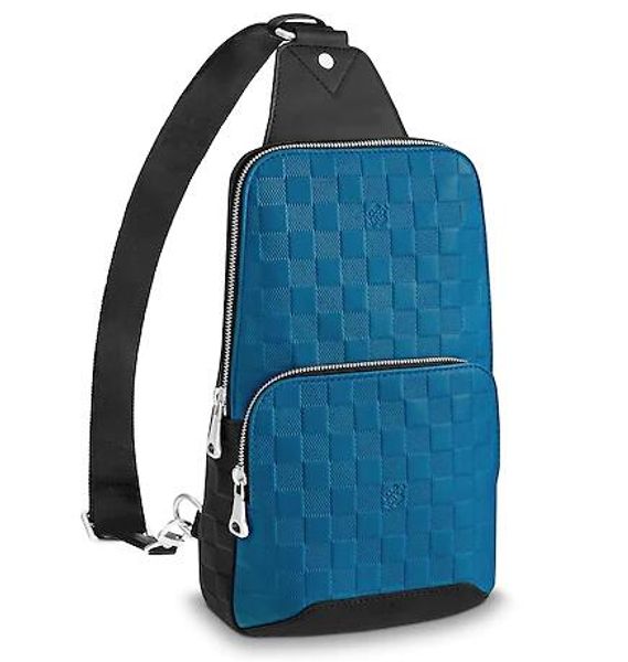 

2019 n42425 avenue ling bag men cla ic black blue real caviar lamb kin le boy chain flap bag handbag houlder me enger bag tote
