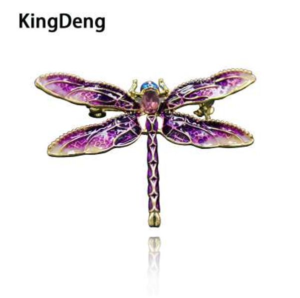 

dragonfly brooches for women insect brooch enamel pins gifts for women four colors enamel brooch lapel pin badge karl jewelry, Gray