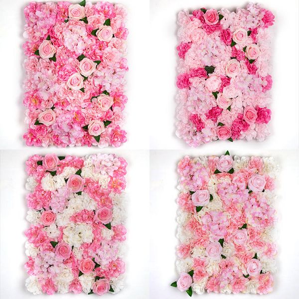 

10pcs romantic artificial rose hydrangea flower wall for wedding party stage and backdrop decoration many colors