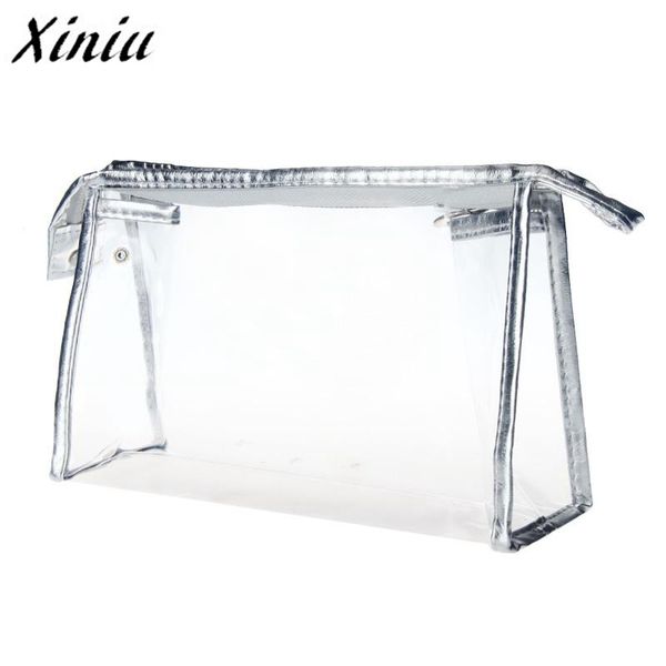 

xiniu 1pc new fashion women pvc transparent cosmetic bag clear waterproof makeup storage pounch #121drop shipping