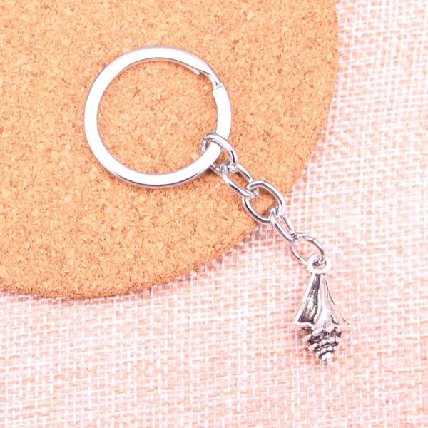 

key chain new arrival conch shell charm pendant keychain key ring chain accessories jewelry making for gifts, Silver
