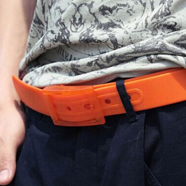 

metal s searches customs workplace airport rubber silicone belt pd-0030, Black;brown
