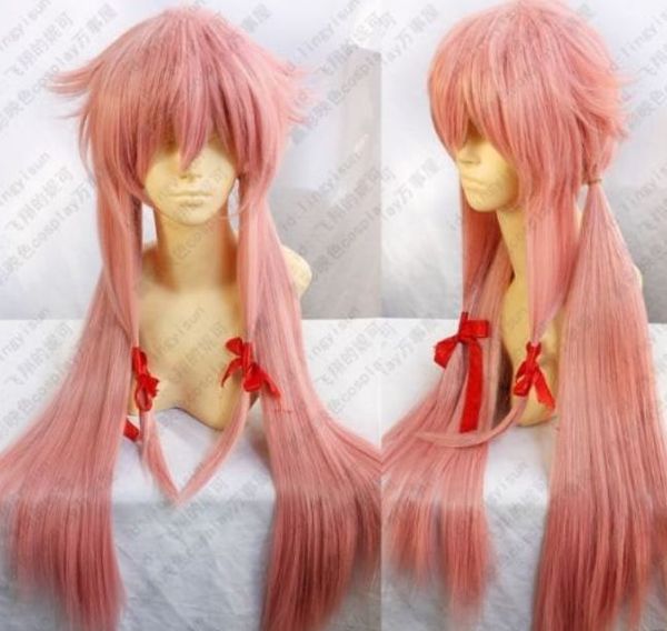

sell future diary mirai nikki gasai yuno cosplay wig pink color>>>new fashion picture wig, Black