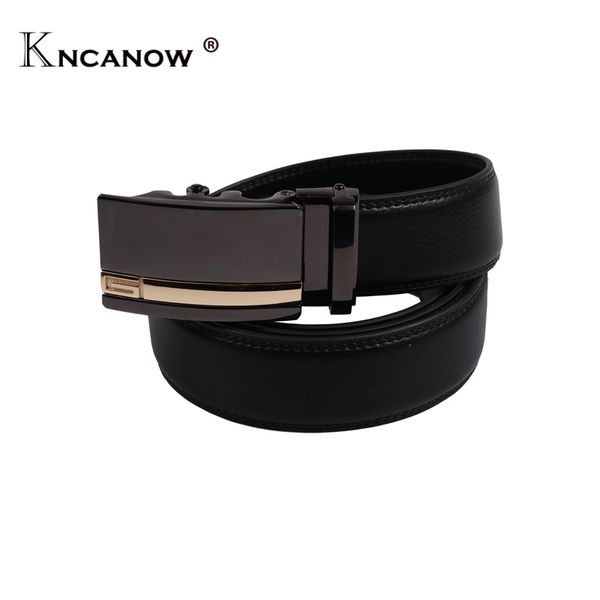 

kncanow g buckle designer belts men of high quality men genuine leather belt alloy buckle ceinture homme men's waistband, Black;brown