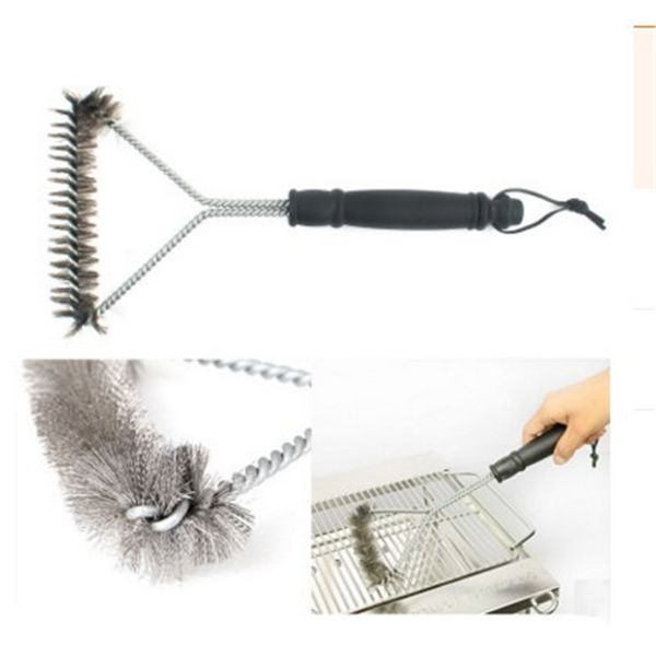

outdoor barbecue cleaning brush bbq clean tool accessories with handle