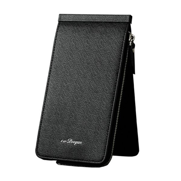 

мужчины кошелек кожаная сумка мужской кошелек длинный молния держатель телефона карты высокого качества монеты кошелек мужской кошелек повсе, Red;black