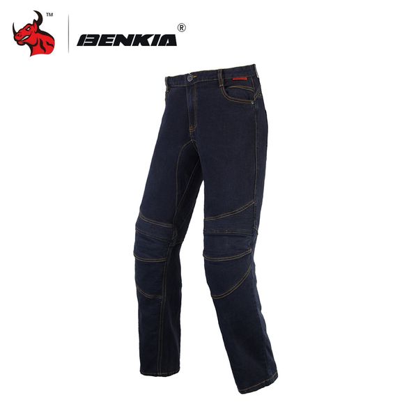 

benkia ветрозащитных мотогонок джинсов мужского мотоциклетного мотокросс off-road колено защитных moto джинсов брюки черный