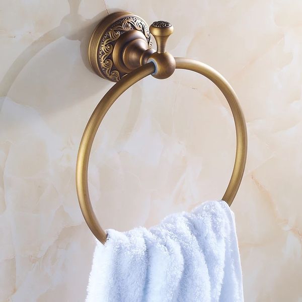 

New Arrival Euro style Wal-mount Antique Bronze Towel Ring Classic Bathroom Accessories Bath Towel Holder Bath Hardware