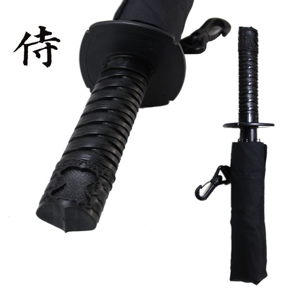 

cool samurai swords umbrella folding umbrella sword creative half self-opening wind uv protection deadpool