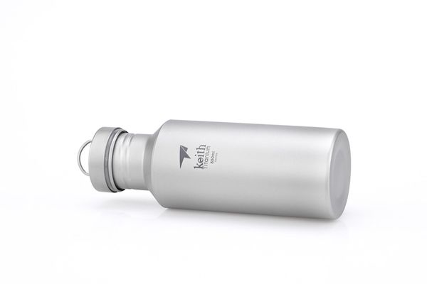 Keith Ti Titanium Tool Outdoor-Sportflasche aus reinem Titan, Gesundheitswasserbecher, tragbarer Titantopf, Bergsteigertopf, nur ultraleicht, nur 96 g