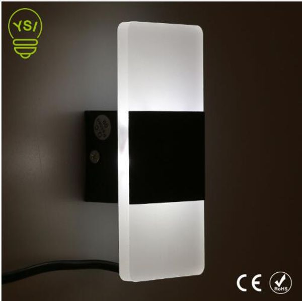 

modern indoor acrylic wall lamp 85-265v led wall mounted sconce light 3w/6w warm white cold white for bedroom corridor stairs