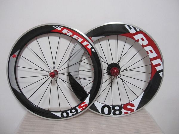

SRAM S80 60mm+ 88mm Clincher 700c Alloy carbon fiber road bike wheels bicycle Wheelset glossy/matte