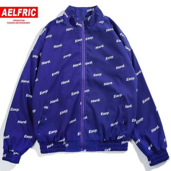 

2018 new jacket men full zipper windbreaker jackets coat male hip hop long sleeve letter printed skateboard purple outwear w139, Tan;black