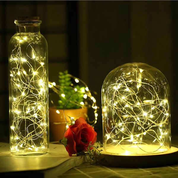 Led Vase String Light Waterproof Button Battery Operated Fairy