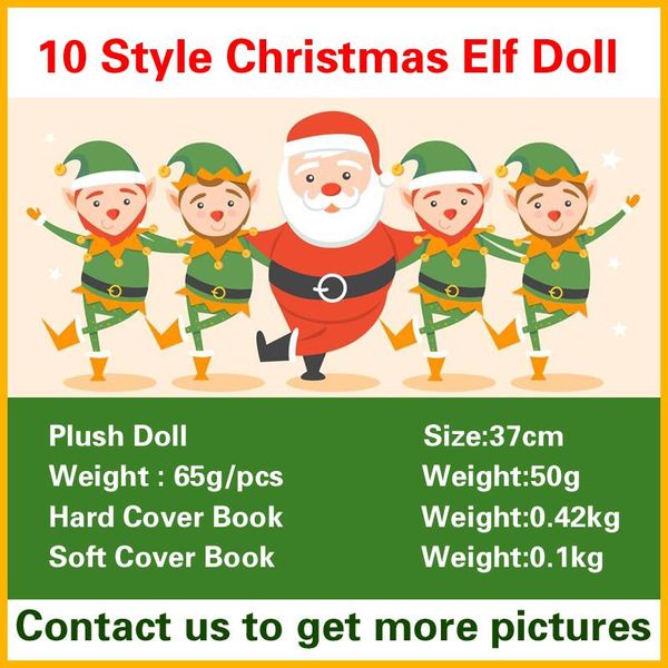 

Chri tma elf doll plu h toy boy girl elve book tuffed doll kid children xma toy decoration gift