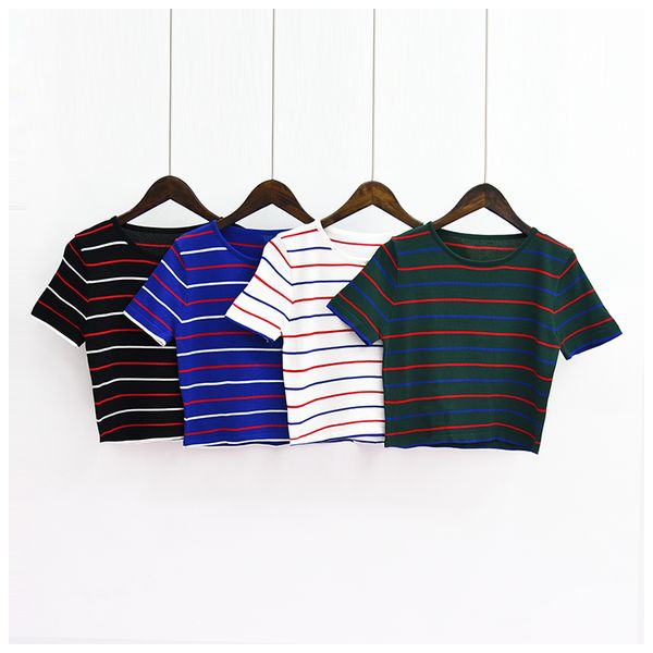 maglietta a righe colorate