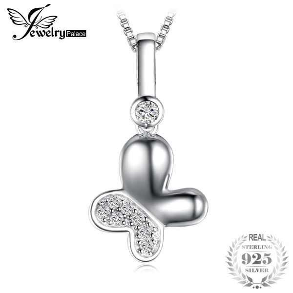

jewelrypalace butterfly 0.2ct cubic zirconia pendant 925 sterling silver not include a chain fine jewelry gift for women