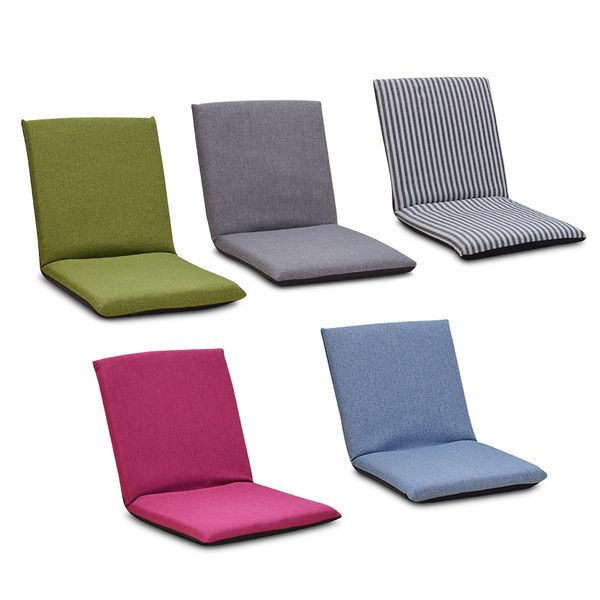 Chaise de sol pliable relaxant Canap/é-lit paresseux avec plusieurs salon r/églable Lounge Lounger Sleeper Futon Matelas Seat Chair w//oreiller Color : White