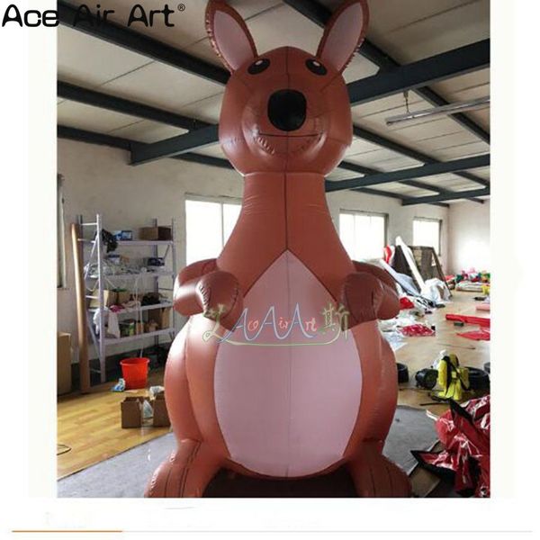 3m H adorabile cartone animato animale gonfiabile personalizzato animale gonfiabile gigante canguro cartone animato per le vendite