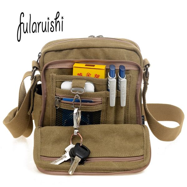 

fularuishi new man bag 2017 male messenger bag for men handbag man canvas bags travel vintage shoulder bags casual bolsa wh330