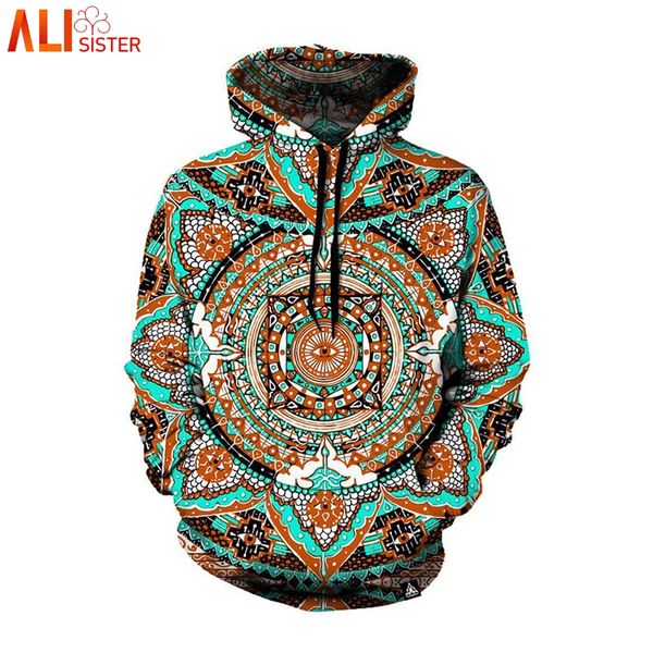 

alisister geometric print 3d hoodies sweatshirt autumn winter plus size men women outfits pullover sudaderas hombres moletom, Black