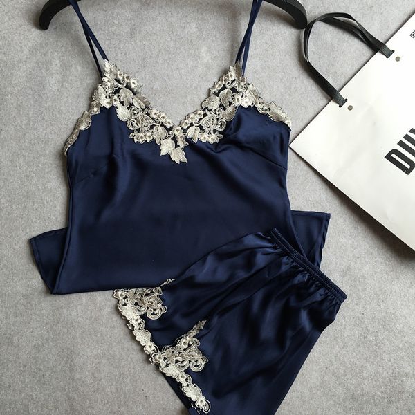 

2018 v neck camis women short sleepwear female lace satin women's shirt camis strap elegant crop summer party blusa, White