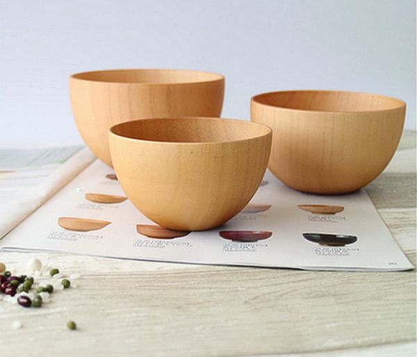 

деревянная чаша китайский суп рисовая лапша чаши дети обед коробка кухня посуда для кормления ребенка пищевые контейнеры