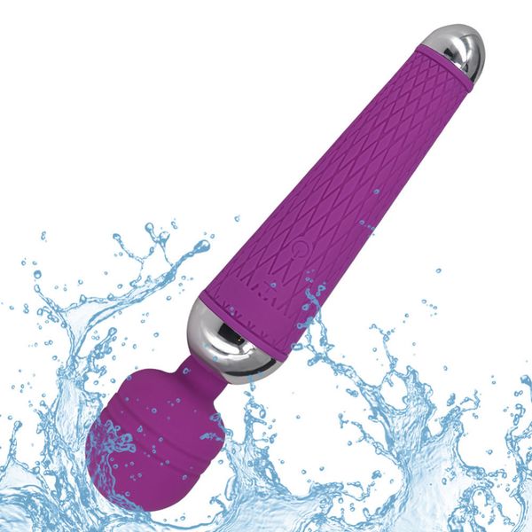 10 Geschwindigkeit Leistungsstarke Vibrator für Frau Zauberstab Massage Stick Erwachsene Sexspielzeug USB Wiederaufladbare Vibratoren Silikon G-Spot Massagegerät Y18100803