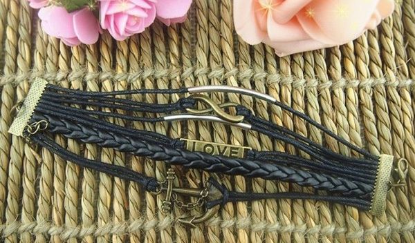 

xinyao 200pcs gold color end clasps fastener fit 6 10 mm flat leather cord metal end caps connectors for diy jewelry making, Blue;slivery