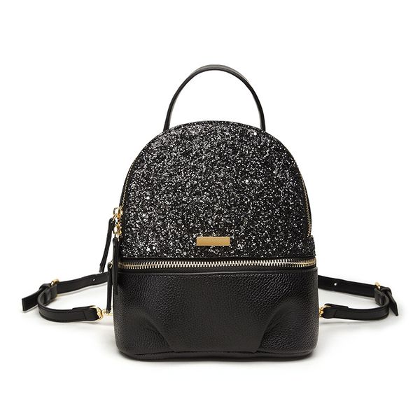 

Стильная личность женщины блесток рюкзак черный Стрекоза девочек-подростков Лед