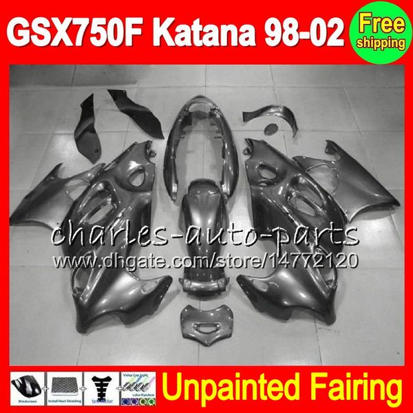 

8gifts unpainted full fairing kit for suzuki gsx750f katana gsx 750f gsxf750 98 99 00 01 02 1998 1999 2000 2001 2002 fairings bodywork body