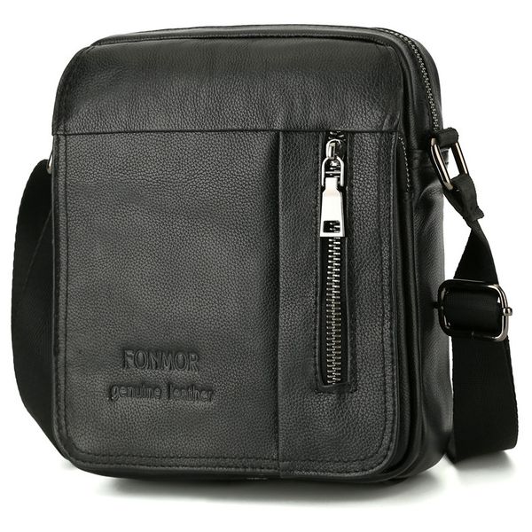 

2018 new business men's genuine leather messenger bag large capacity cowhide shoulder bags casual crossbody bags for male