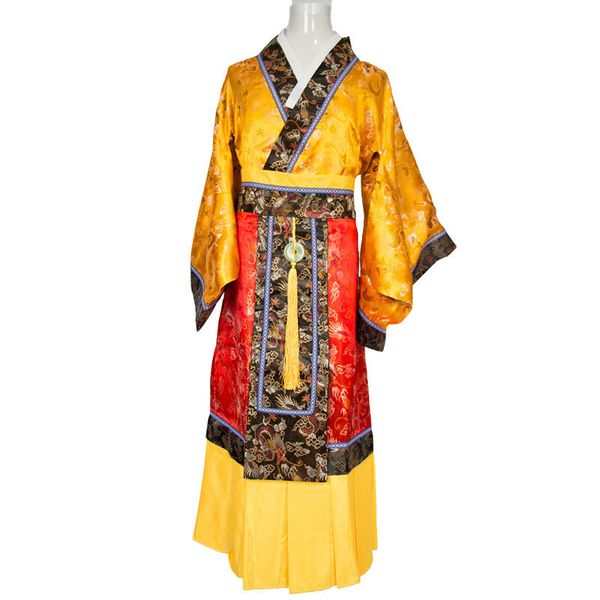 

chinese ancient men han dynasty emperor costume chinese dragon robe tang costume qin dynasty clothing hipping, Black;red