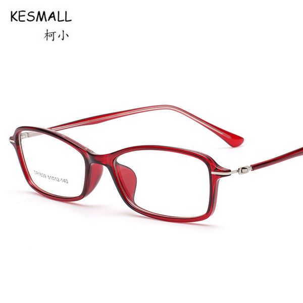 

kesmall new fashion glasses frame men women tr90 optical eyeglasses frames clear lens eyewear marco de lentes xn418, Silver