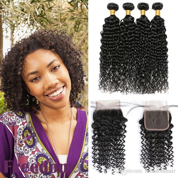 

бразильская волна воды волос плетение 4 связки с закрытие 8а необработанные перуанский малазийский бразильский девы волос расширение воды во