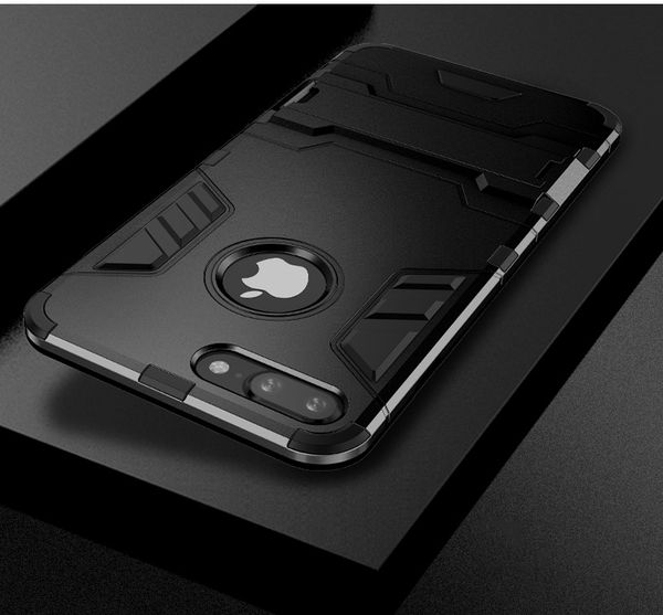 

new arrival for iphone 8 plus case pc+tpu iron man anti shock phone case for samsung s9 mobile case