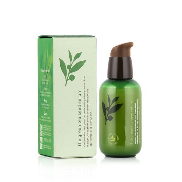 

dhl innisgreen bottle cream the green tea seed serum moisturizing face care lotion 80ml new face skin care cream, White