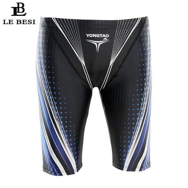 

Spandex Men Professional Swimming Trunks Fifth Pants Men 'S Swimsuits Hight Waisted Swimwear Plus Size Sportswear Beachwear