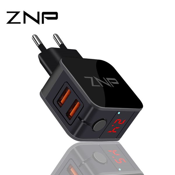 

Znp led light eu u b 2 port charger 2 4a univer al afe fa t charger adapter for iphone xiaomi charger for am ung huawei