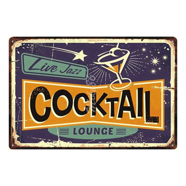 

mike86 ] margarita cocktail lounge metal plate hawaii wall posters vintage tin sign antique souvenirs festival gift dd-1007